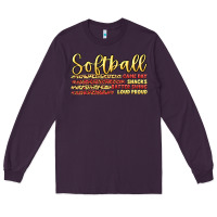 Plum softball game day Long Sleeve Tee - Artiststas