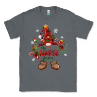 Charcoal Heather the nurse gnome christmas Classic Tee - MaliasSmallBusiness