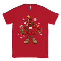 Red the nurse gnome christmas Classic Tee - MaliasSmallBusiness