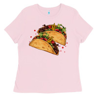 Bubblegum Pink mexican taco's Ladies Tee - AdoDesignShop