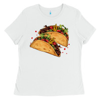 White mexican taco's Ladies Tee - AdoDesignShop