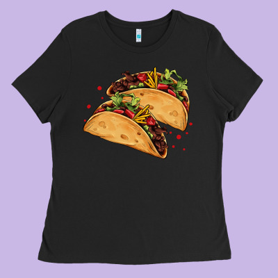 Mexican Taco's Ladies Tee Designed By Adodesignshop