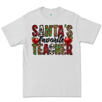 Dove Grey santa's favorite teacher Premium Tee - Jasminsmagicworld
