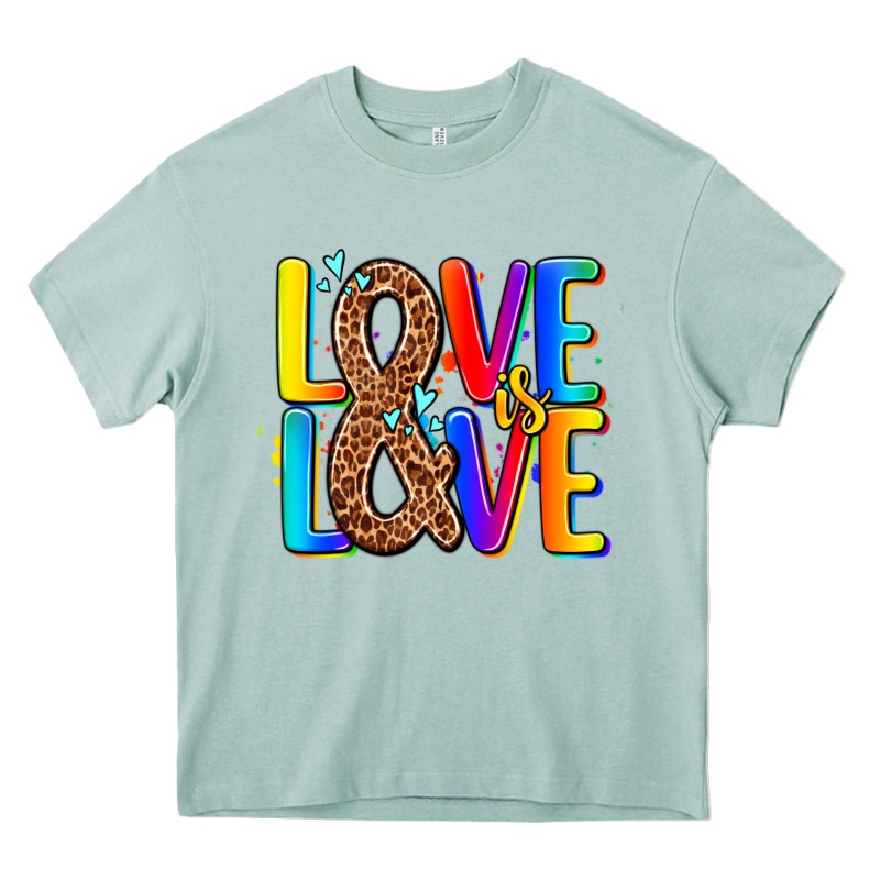 Pride Lgbtqi Love Is Love Heavy Core Tee by AdoDesignShop | Teevron
