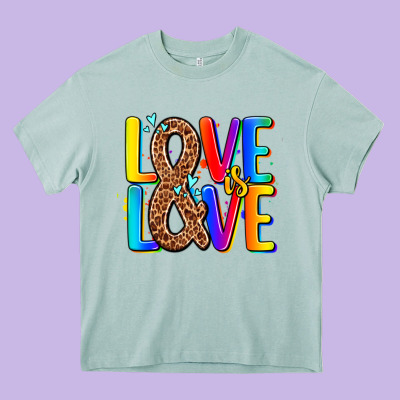 Pride Lgbtqi Love Is Love Heavy Core Tee Designed By Adodesignshop