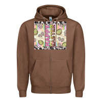 Chestnut happy easter with cowhide Zipper Hoodie - TumblerDesignByShophia