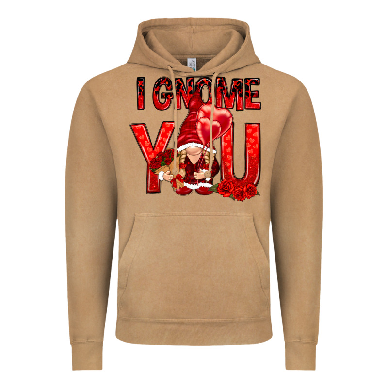 I Gnome You With Roses Vintage Hoodie by NancyCooperArtShop | Teevron