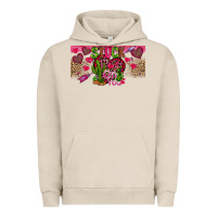 Pigment French Oak Stuck On You Urban Hoodie - CowhideDigitalArt