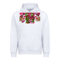 White Stuck On You Urban Hoodie - CowhideDigitalArt