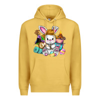 Antique Gold Easter Day Camper  Happy Easter Day Premium Hoodie - CowGirlArtShop