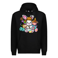 Black Easter Day Camper  Happy Easter Day Premium Hoodie - CowGirlArtShop