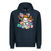 Navy Easter Day Camper  Happy Easter Day Premium Hoodie - CowGirlArtShop