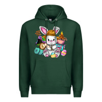 Sports Green Easter Day Camper  Happy Easter Day Premium Hoodie - CowGirlArtShop