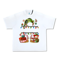 White customize christmas elf Urban Heavy Tee - MaliasSmallBusiness