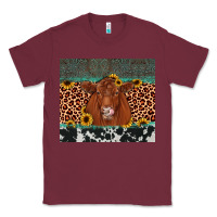 Burgundy red angus leopard Classic Tee - JahusDesignShop