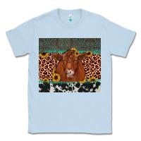 Dusty Blue red angus leopard Classic Tee - JahusDesignShop