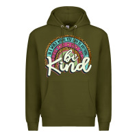 Army Green be kind   leopard Premium Hoodie - JahusDesignShop