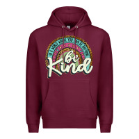 Burgundy be kind   leopard Premium Hoodie - JahusDesignShop
