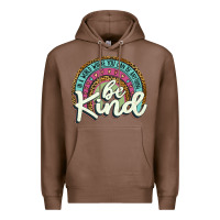 Chestnut be kind   leopard Premium Hoodie - JahusDesignShop