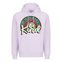 Lilac be kind   leopard Premium Hoodie - JahusDesignShop