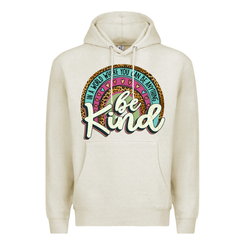 Be Kind   Leopard Premium Hoodie by JahusDesignShop | Teevron