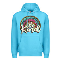 Ocean Blue be kind   leopard Premium Hoodie - JahusDesignShop
