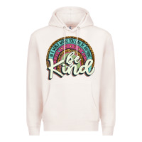 Pale Pink be kind   leopard Premium Hoodie - JahusDesignShop