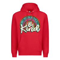 Red be kind   leopard Premium Hoodie - JahusDesignShop