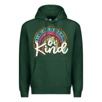 Sports Green be kind   leopard Premium Hoodie - JahusDesignShop