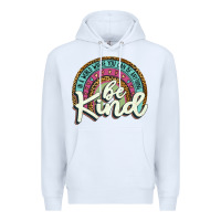 White be kind   leopard Premium Hoodie - JahusDesignShop