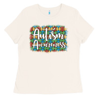 Bone autism awareness puzzle background Ladies Tee - Artiststas