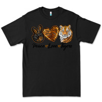 Black Peace Love Tigers Premium Tee - LillyAllenDesigns