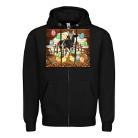 Black cow and chick easter Zipper Hoodie - TumblerDesignByShophia