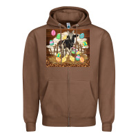 Chestnut cow and chick easter Zipper Hoodie - TumblerDesignByShophia