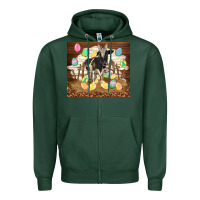 Sports Green cow and chick easter Zipper Hoodie - TumblerDesignByShophia