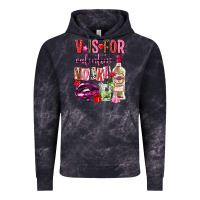 Cloud Black v is for vodka Vintage Hoodie - NancyCooperArtShop
