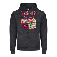 Vintage Black v is for vodka Vintage Hoodie - NancyCooperArtShop