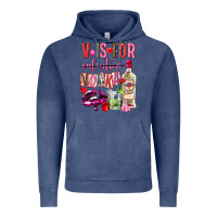 Vintage Denim v is for vodka Vintage Hoodie - NancyCooperArtShop