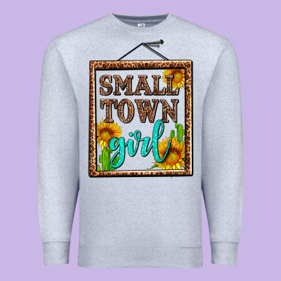 Small Town Girl Olivia Premium Sweatshirt Designed By Oliviacreatesart