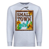 Heather Grey small town girl olivia Premium Sweatshirt - OliviaCreatesArt