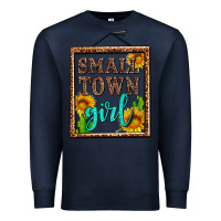 Navy small town girl olivia Premium Sweatshirt - OliviaCreatesArt