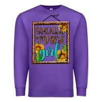 Purple small town girl olivia Premium Sweatshirt - OliviaCreatesArt