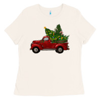 Bone Christmas Trees With Truck Ladies Tee - RanaPortraitStore