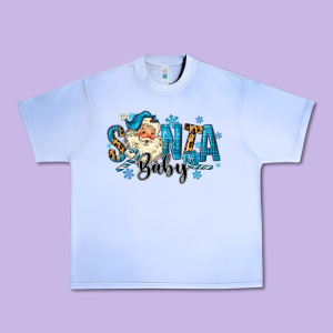 Santa Baby Christmas Urban Heavy Tee Designed By Maliassmallbusiness