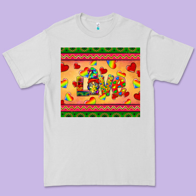 Autism Awareness Love Premium Tee Designed By Barkaloodesign