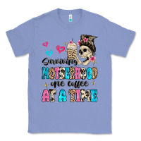Colony Blue surviving motherhood one coffee at a time Classic Tee - MaliasSmallBusiness