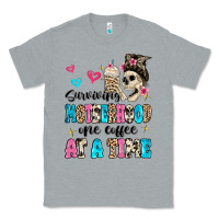 Heather Grey surviving motherhood one coffee at a time Classic Tee - MaliasSmallBusiness