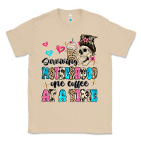 Mushroom surviving motherhood one coffee at a time Classic Tee - MaliasSmallBusiness