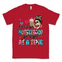 Red surviving motherhood one coffee at a time Classic Tee - MaliasSmallBusiness