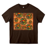 Chocolate Brown autism awareness cowhide leopard sunflower Heavy Core Tee - Artiststas